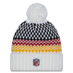 Arizona Cardinals New Era Women's 2023 Sideline Cuffed Knit Hat with Pom White | NFL