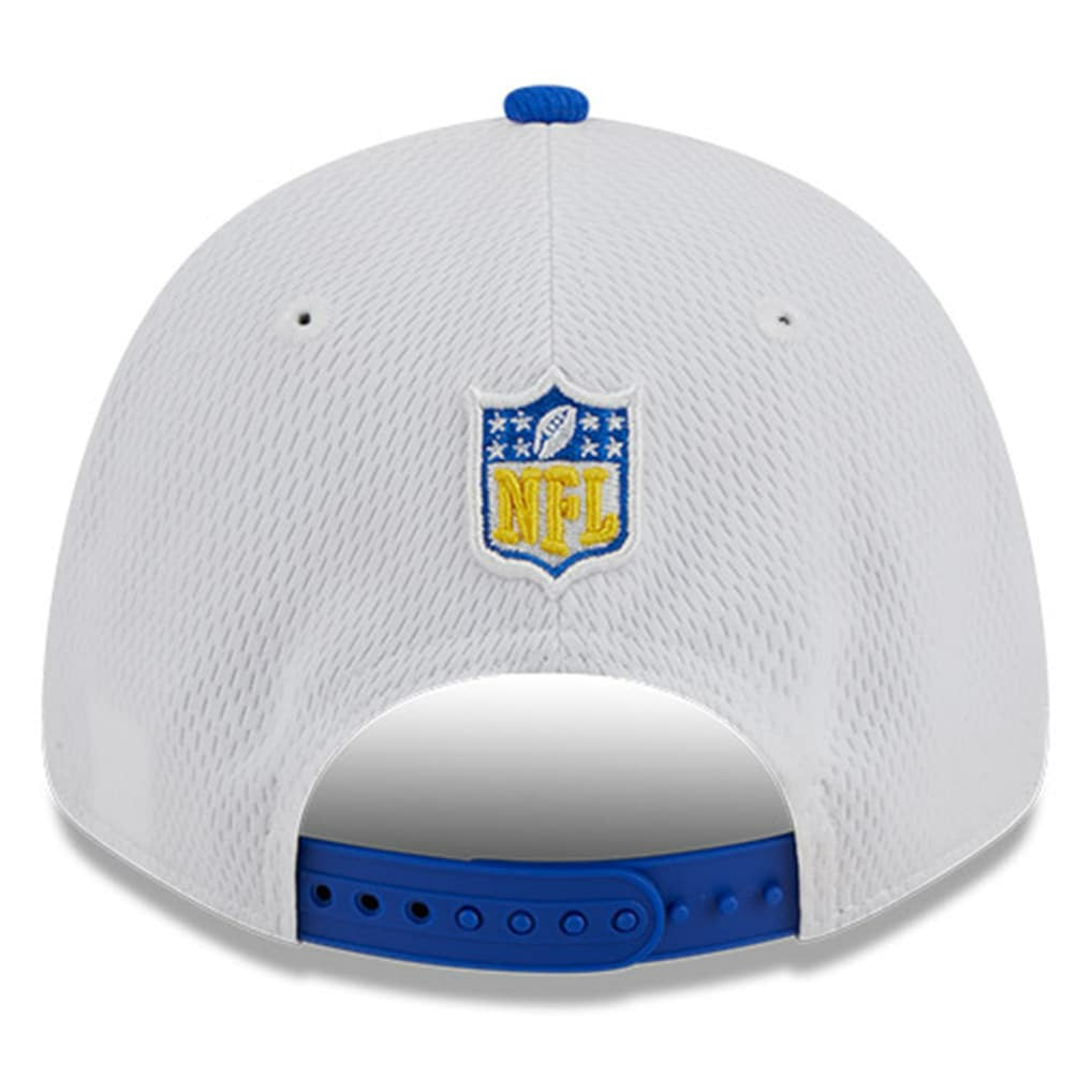Los Angeles Rams New Era 2023 Sideline 9FORTY Adjustable Hat White/Royal | NFL