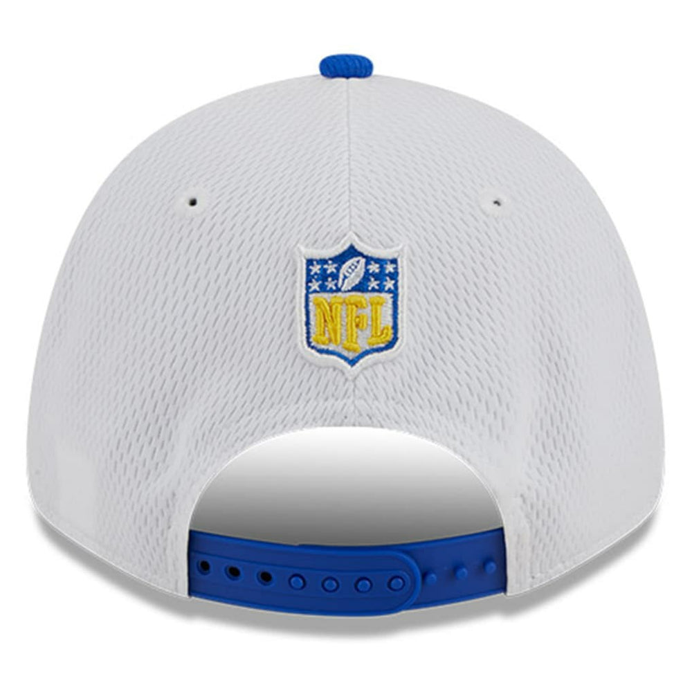 Los Angeles Rams New Era 2023 Sideline 9FORTY Adjustable Hat White/Royal | NFL