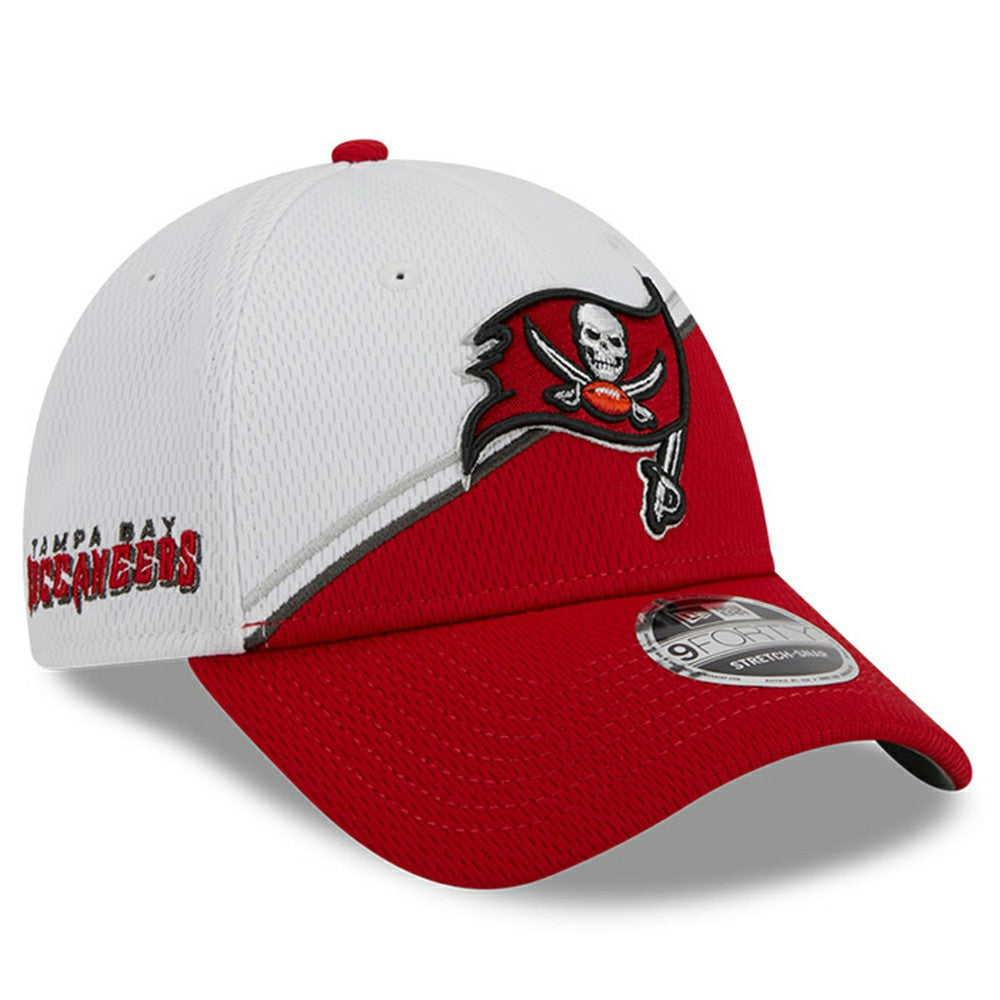 Tampa Bay Buccaneers New Era 2023 Sideline 9FORTY Adjustable Hat White/Red | NFL
