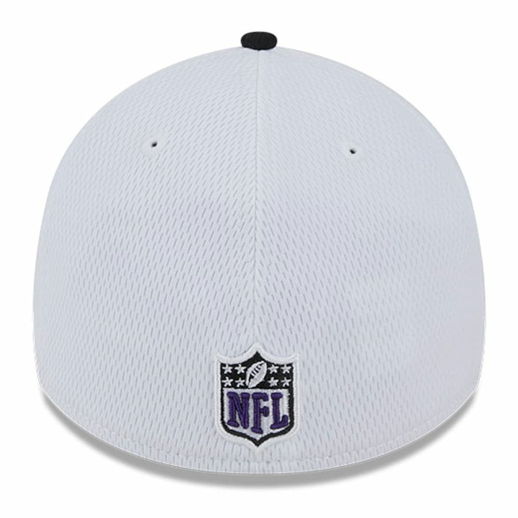 Baltimore Ravens New Era 2023 Sideline 39THIRTY Flex Hat White/Black | NFL