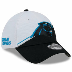 Carolina Panthers New Era 2023 Sideline 39THIRTY Flex Hat White/Black | NFL
