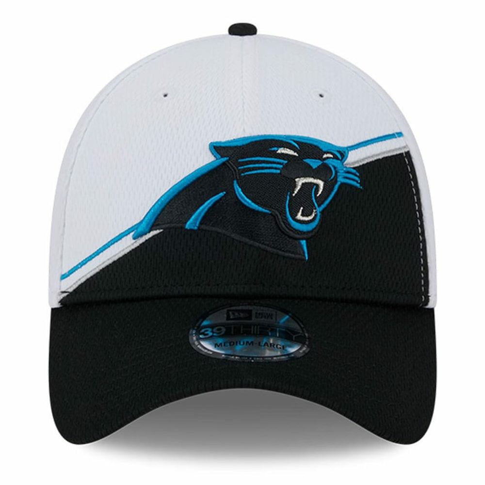 Carolina Panthers New Era 2023 Sideline 39THIRTY Flex Hat White/Black | NFL