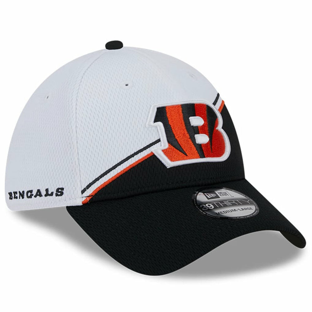 Cincinnati Bengals New Era 2023 Sideline 39THIRTY Flex Hat White/Black | NFL