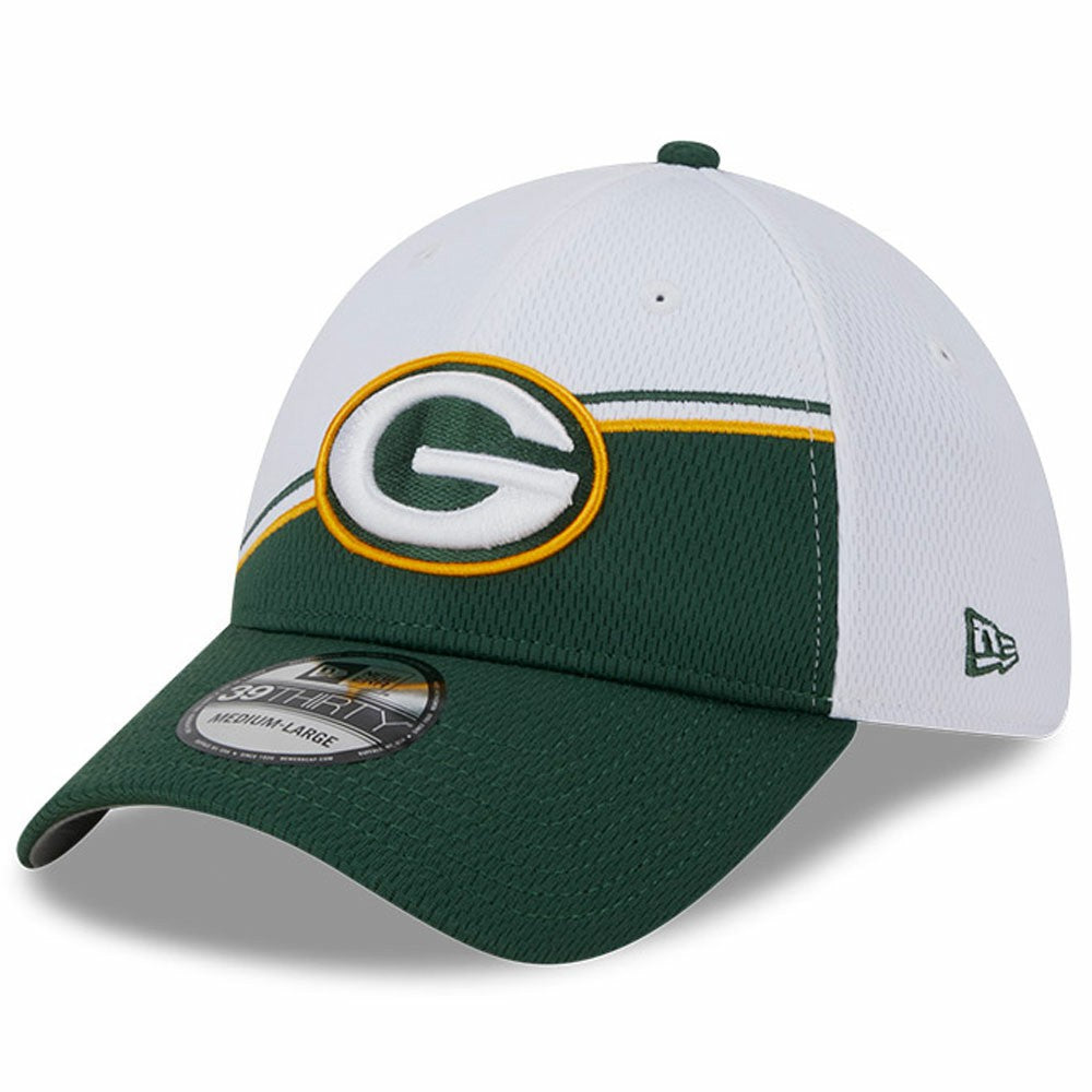Green Bay Packers New Era 2023 Sideline 39THIRTY Flex Hat White/Green | NFL