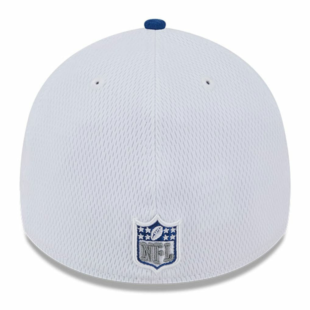 Indianapolis Colts New Era 2023 Sideline 39THIRTY Flex Hat White/Royal | NFL