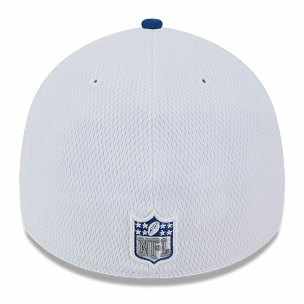 Indianapolis Colts New Era 2023 Sideline 39THIRTY Flex Hat White/Royal | NFL