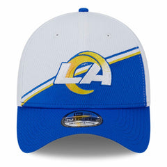 Los Angeles Rams New Era 2023 Sideline 39THIRTY Flex Hat White/Royal | NFL