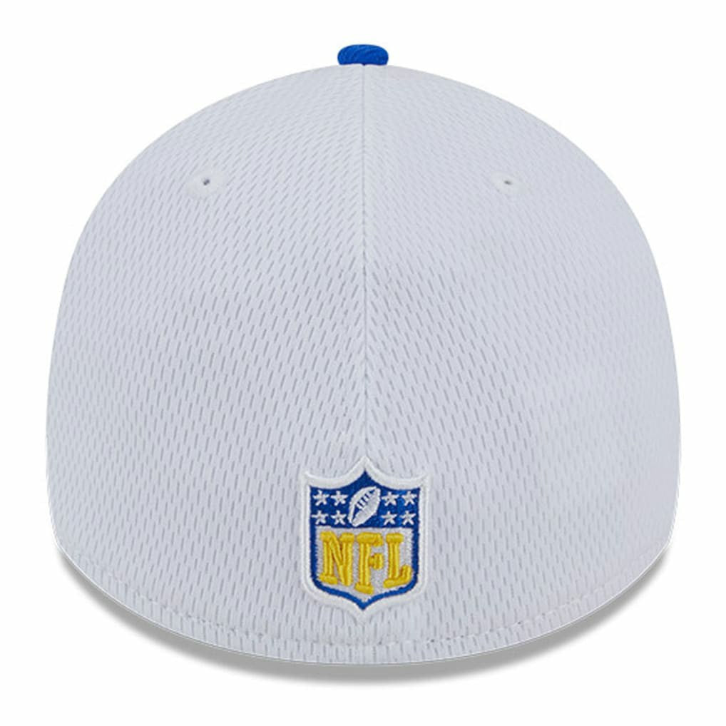 Los Angeles Rams New Era 2023 Sideline 39THIRTY Flex Hat White/Royal | NFL