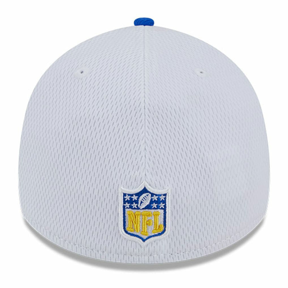 Los Angeles Rams New Era 2023 Sideline 39THIRTY Flex Hat White/Royal | NFL