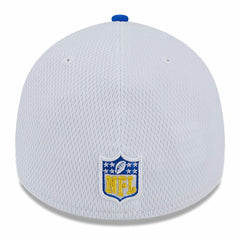 Los Angeles Rams New Era 2023 Sideline 39THIRTY Flex Hat White/Royal | NFL