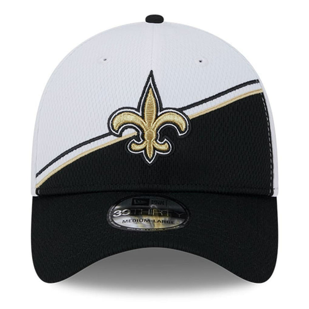 New Orleans Saints New Era 2023 Sideline 39THIRTY Flex Hat White/Black | NFL
