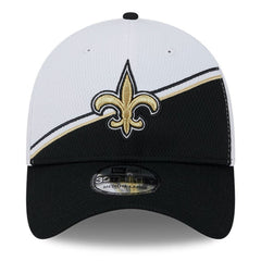 New Orleans Saints New Era 2023 Sideline 39THIRTY Flex Hat White/Black | NFL