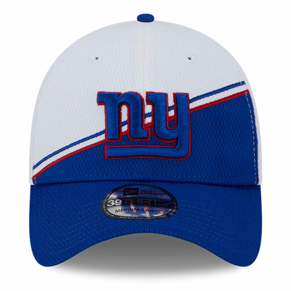 New York Giants New Era 2023 Sideline 39THIRTY Flex Hat White/Royal | NFL
