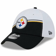 Pittsburgh Steelers New Era 2023 Sideline 39THIRTY Flex Hat White/Black | NFL