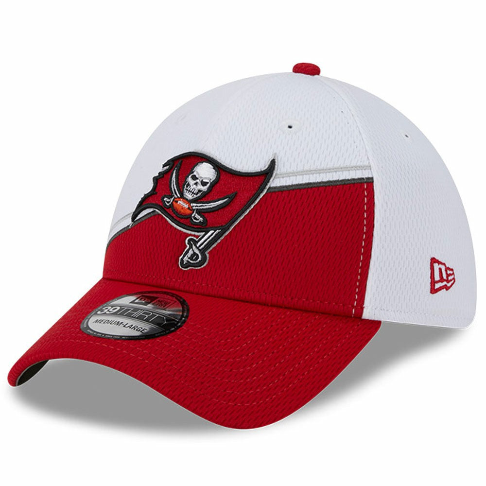 Tampa Bay Buccaneers New Era 2023 Sideline 39THIRTY Flex Hat White/Red | NFL