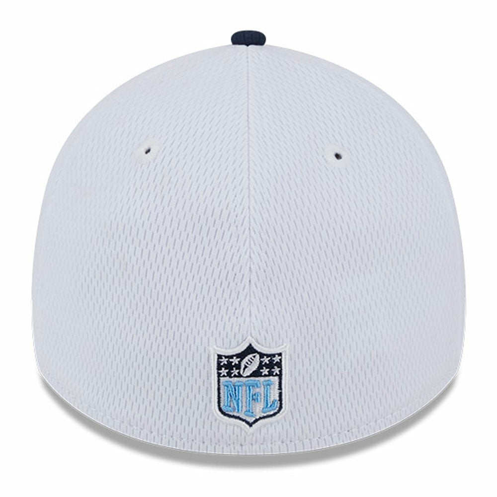 Tennessee Titans New Era 2023 Sideline 39THIRTY Flex Hat White/Navy | NFL