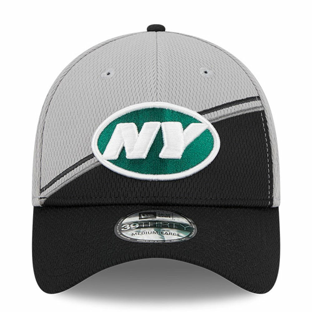New York Jets New Era 2023 Sideline 39THIRTY Flex Hat Gray/Black | NFL