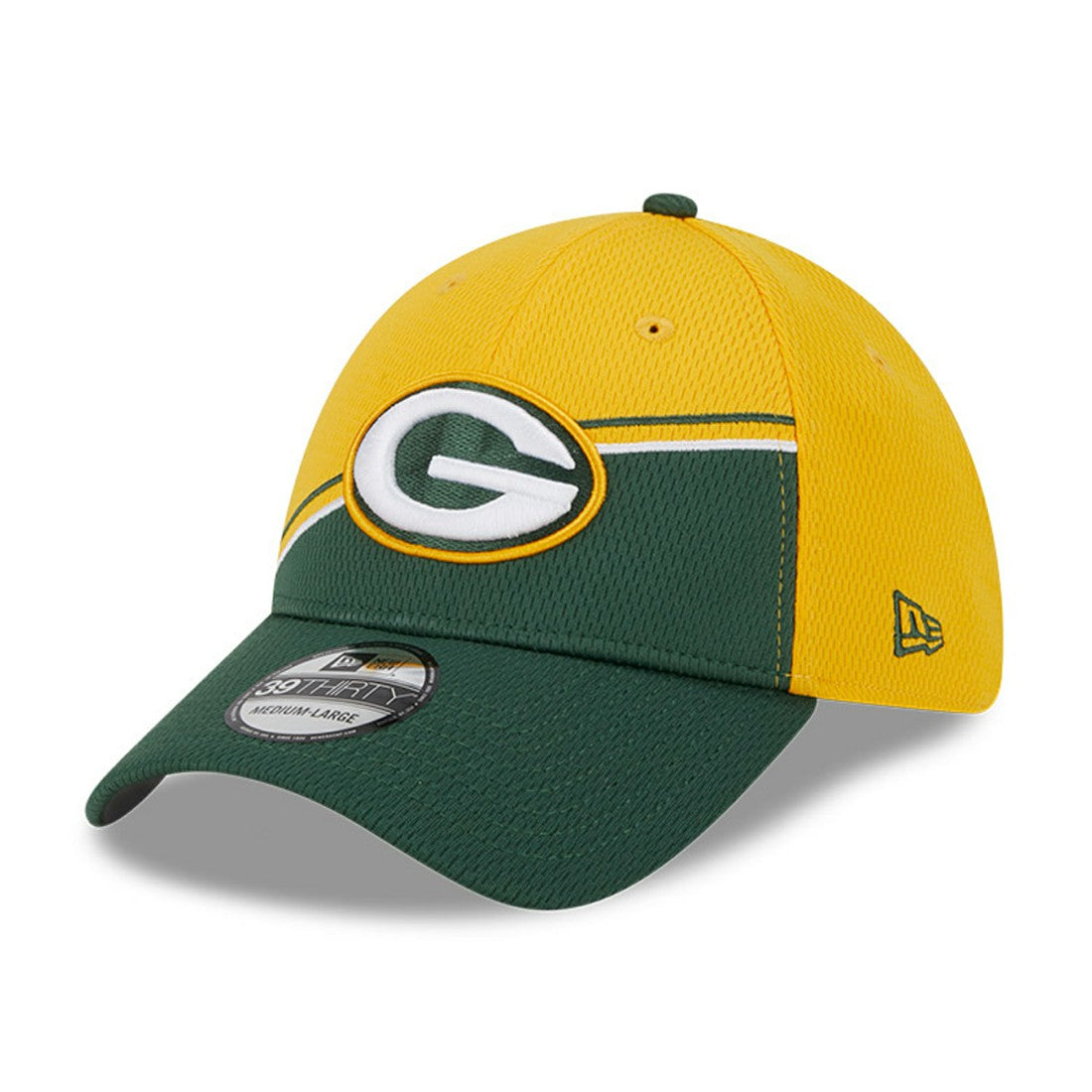 Green Bay Packers New Era 2023 Sideline 39THIRTY Flex Hat Gold/Green | NFL