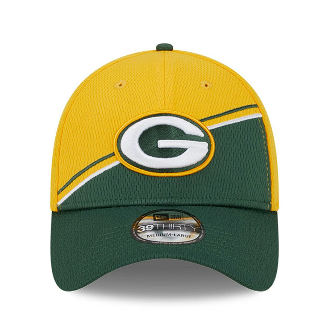 Green Bay Packers New Era 2023 Sideline 39THIRTY Flex Hat Gold/Green | NFL