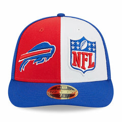 Buffalo Bills New Era 2023 Sideline Low Profile 59FIFTY Fitted Hat Red/Royal | NFL