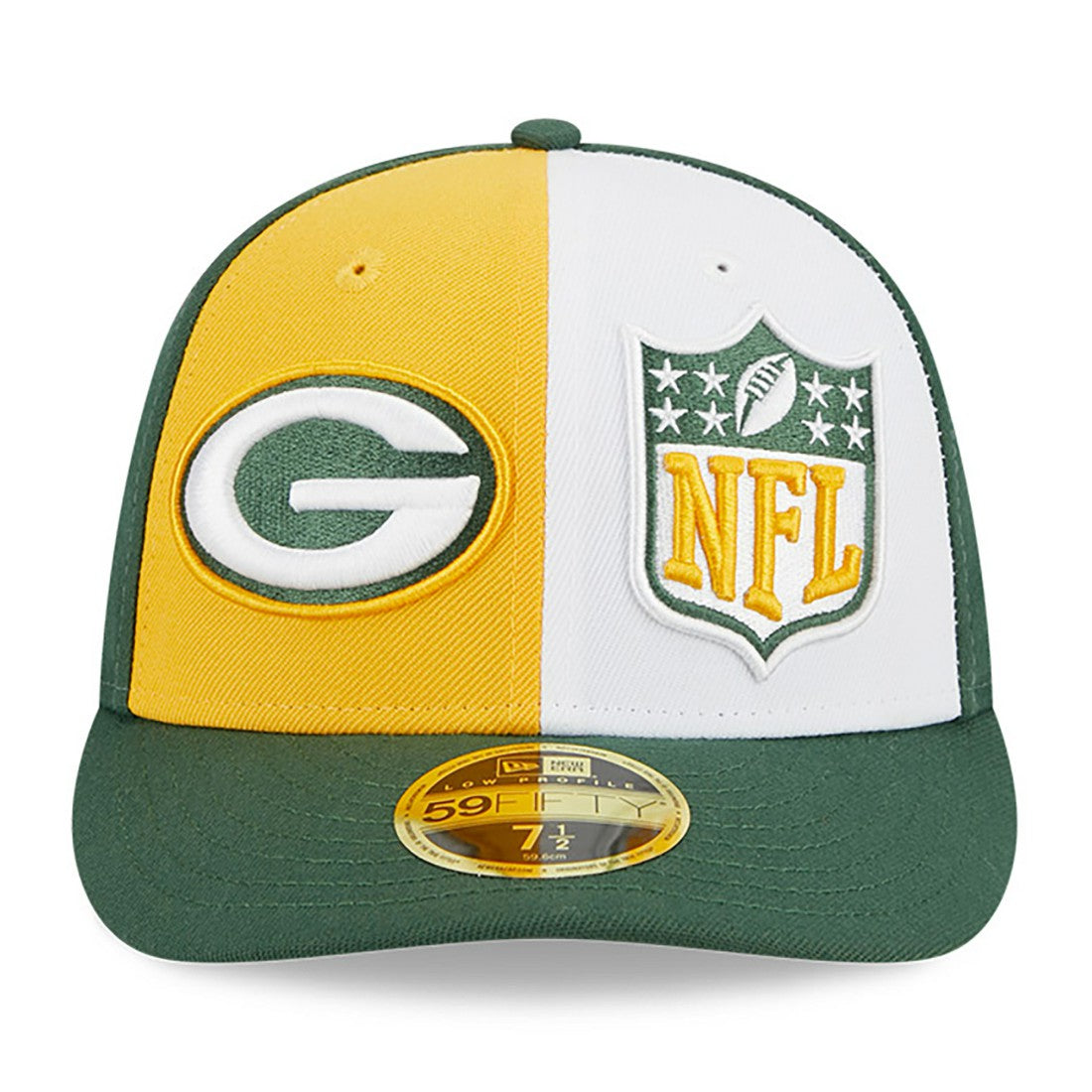 Green Bay Packers New Era 2023 Sideline Low Profile 59FIFTY Fitted Hat Yellow/Green | NFL