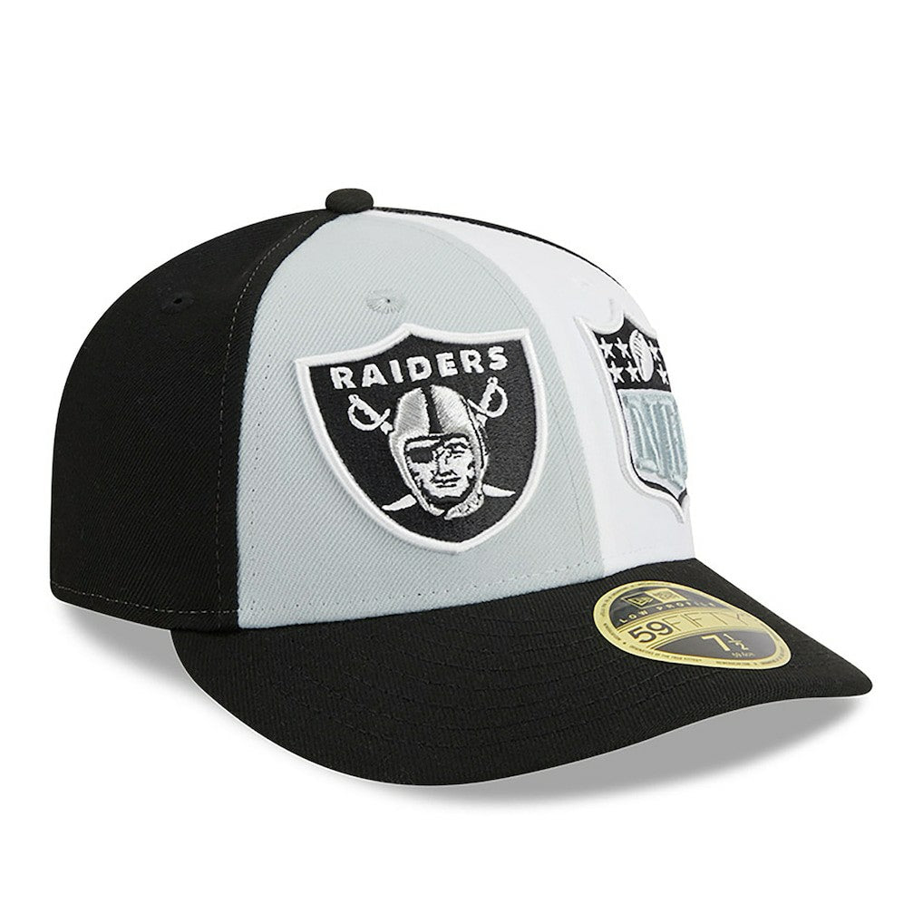 Las Vegas Raiders New Era 2023 Sideline Low Profile 59FIFTY Fitted Hat Gray/Black | NFL