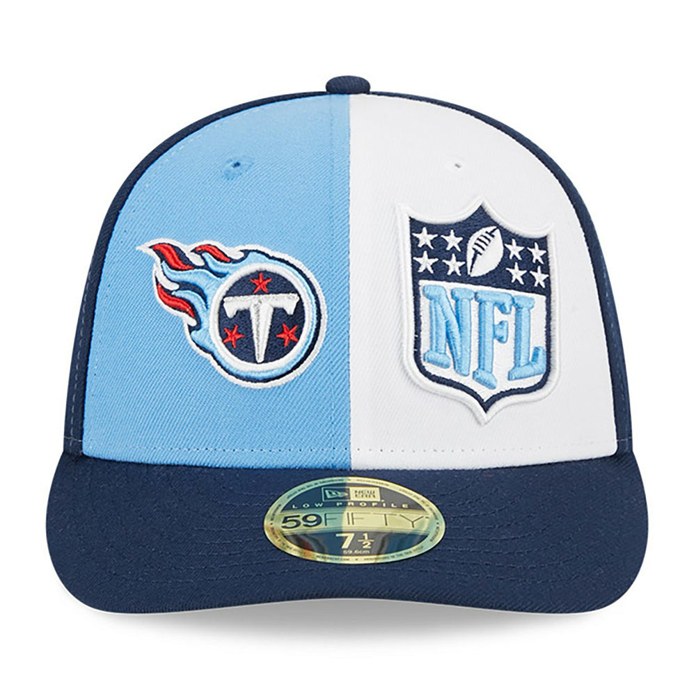 Tennessee Titans New Era 2023 Sideline Low Profile 59FIFTY Fitted Hat Light Blue/Navy | NFL