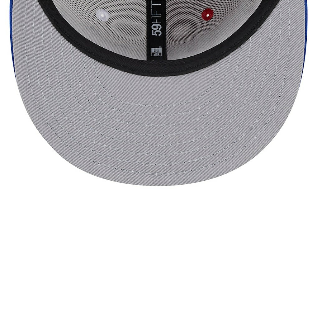 New York Giants New Era 2023 Sideline 59FIFTY Fitted Hat Red/Royal | NFL