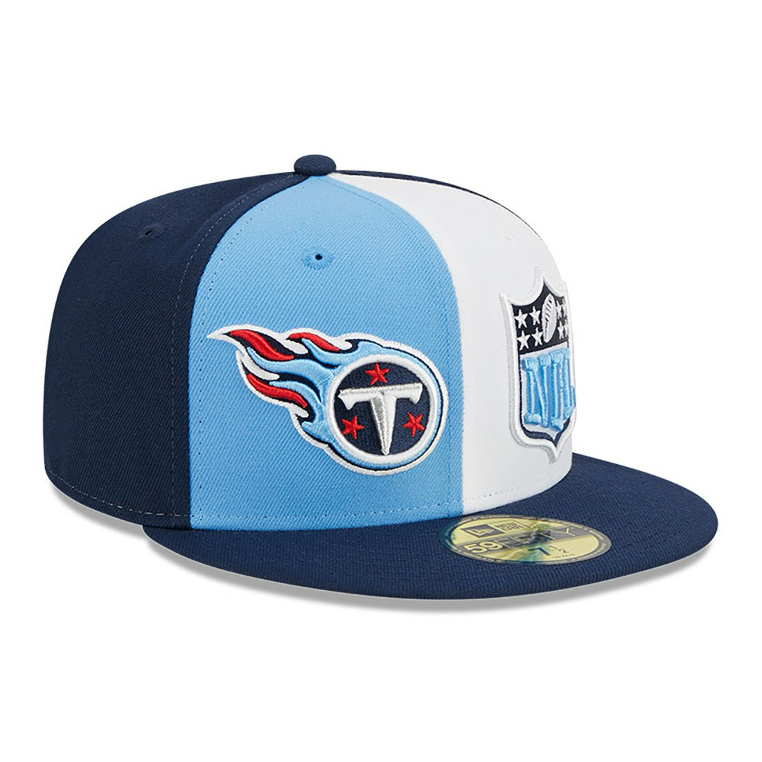 Tennessee Titans New Era 2023 Sideline 59FIFTY Fitted Hat Light Blue/Navy | NFL