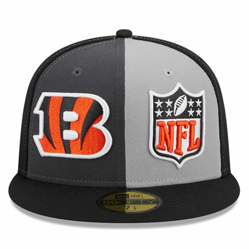 Cincinnati Bengals New Era 2023 Sideline 59FIFTY Fitted Hat Gray/Black | NFL