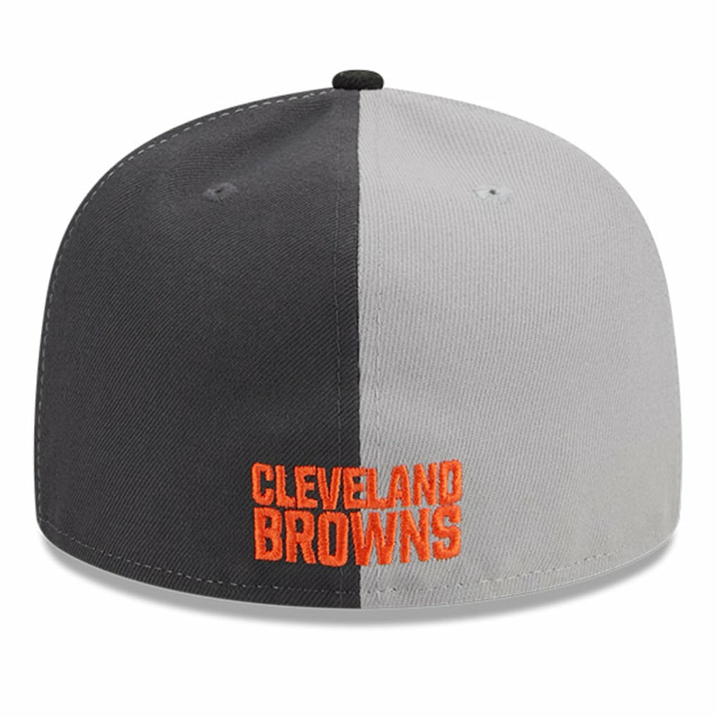 Cleveland Browns New Era 2023 Sideline 59FIFTY Fitted Hat Gray/Black | NFL