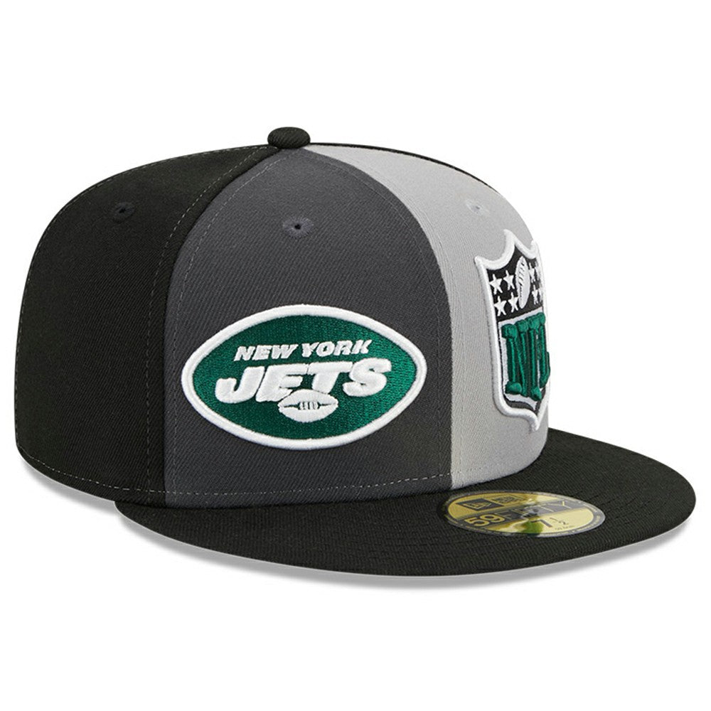 New York Jets New Era 2023 Sideline 59FIFTY Fitted Hat Gray/Black | NFL