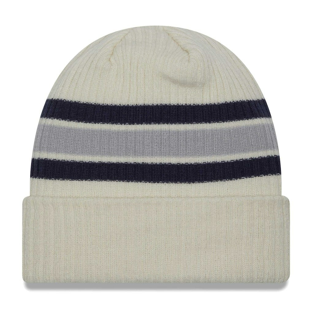 Dallas Cowboys New Era Vintage Cuffed Knit Hat Cream | NFL
