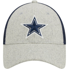 Dallas Cowboys New Era Pop Trucker 9FORTY Adjustable Hat Heather Gray/Navy | NFL