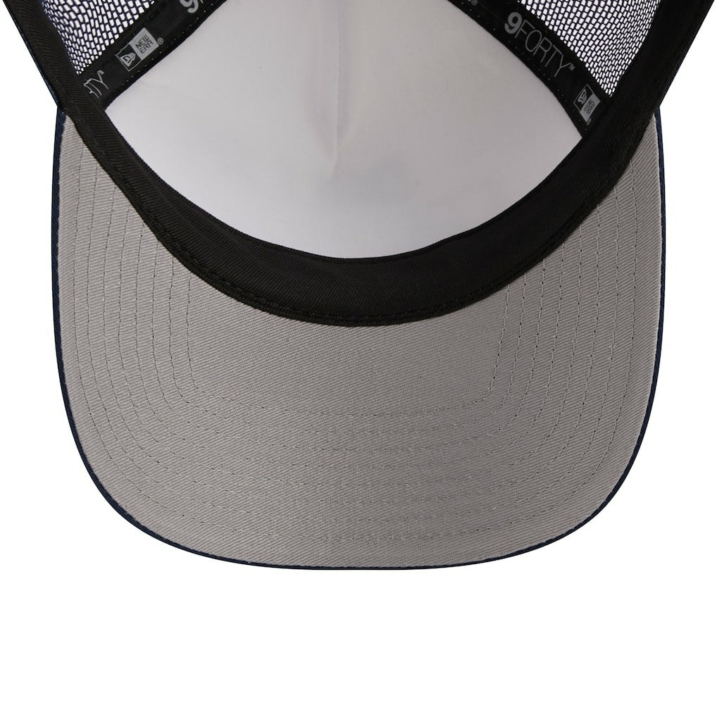Dallas Cowboys New Era Stacked A-Frame Trucker 9FORTY Adjustable Hat White/Navy | NFL