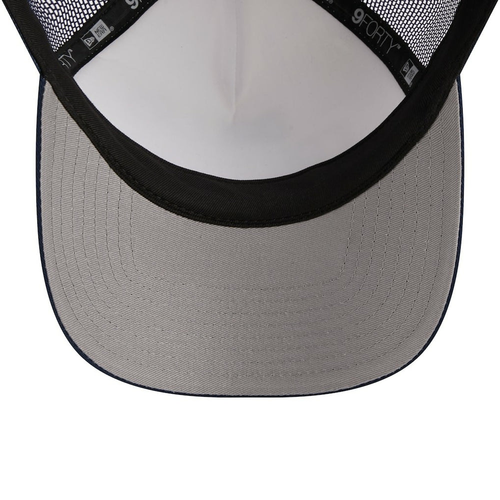 Dallas Cowboys New Era Stacked A-Frame Trucker 9FORTY Adjustable Hat White/Navy | NFL