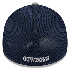 Dallas Cowboys New Era Pipe Retro Joe 39THIRTY Flex Hat Silver/Navy | NFL