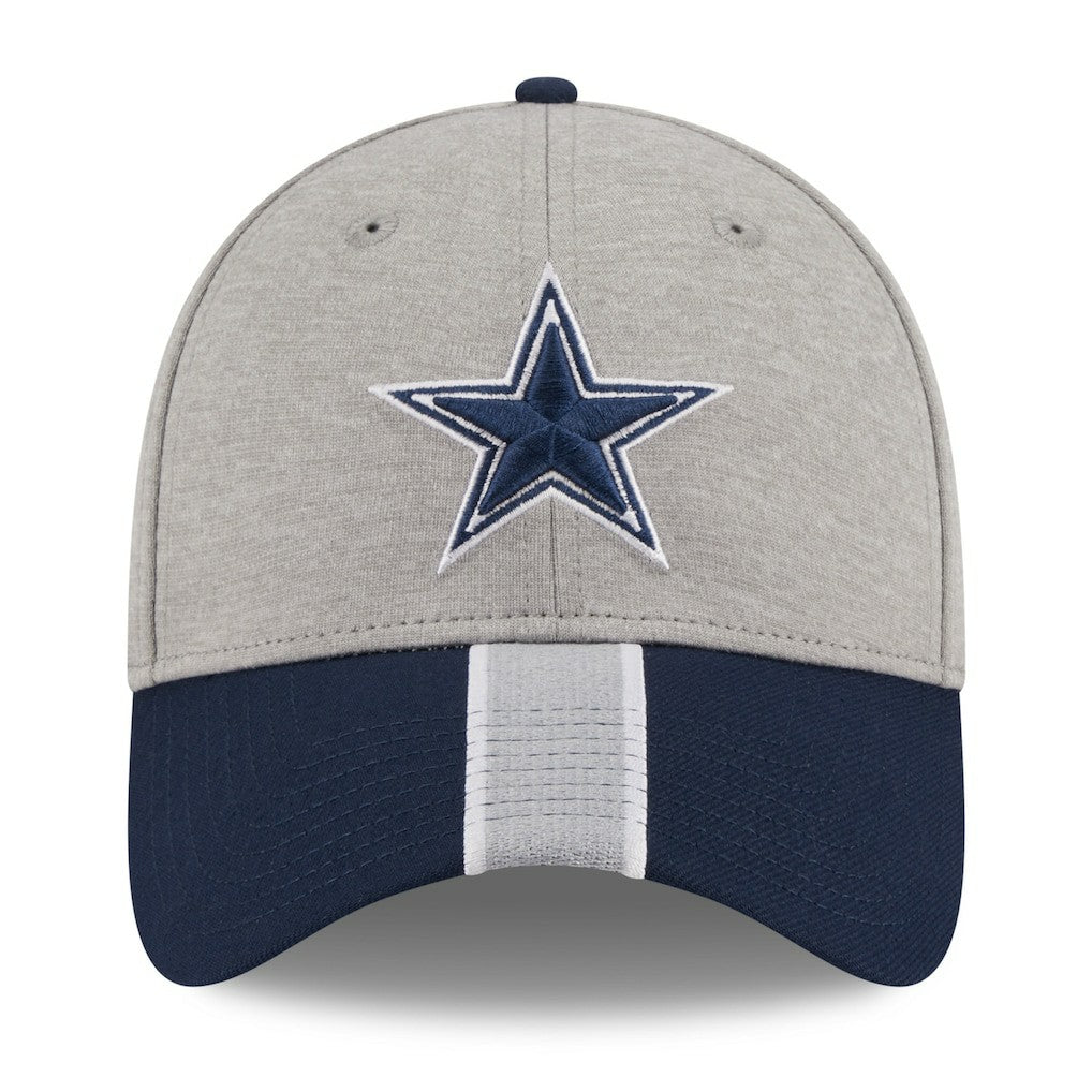 Dallas Cowboys New Era Stripe 39THIRTY Flex Hat Heather Silver | NFL