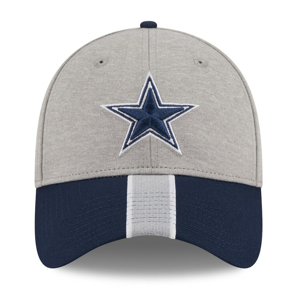 Dallas Cowboys New Era Stripe 39THIRTY Flex Hat Heather Silver | NFL
