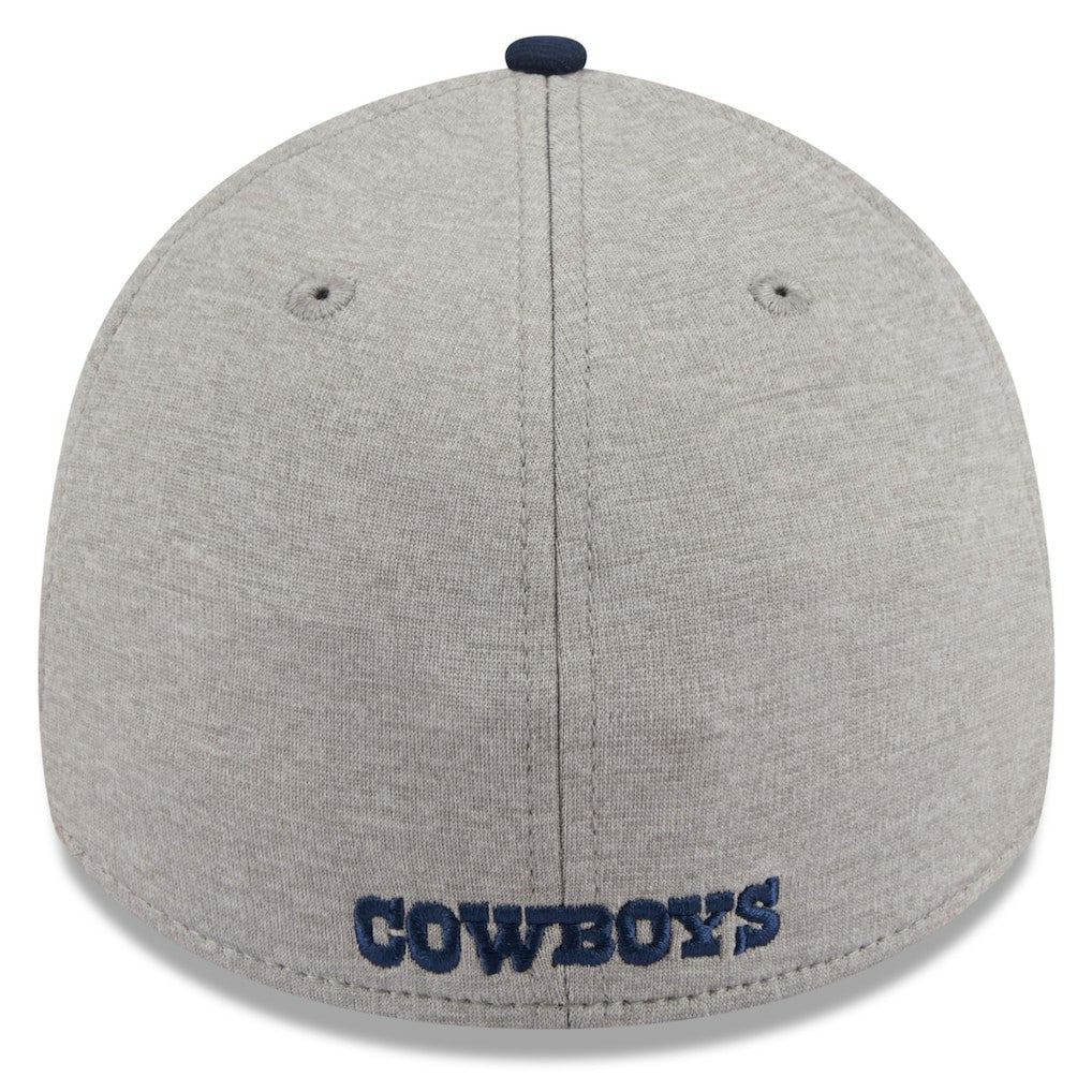 Dallas Cowboys New Era Stripe 39THIRTY Flex Hat Heather Silver | NFL