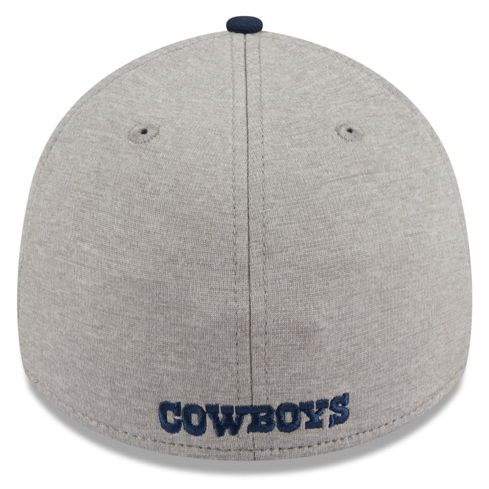 Dallas Cowboys New Era Stripe 39THIRTY Flex Hat Heather Silver | NFL