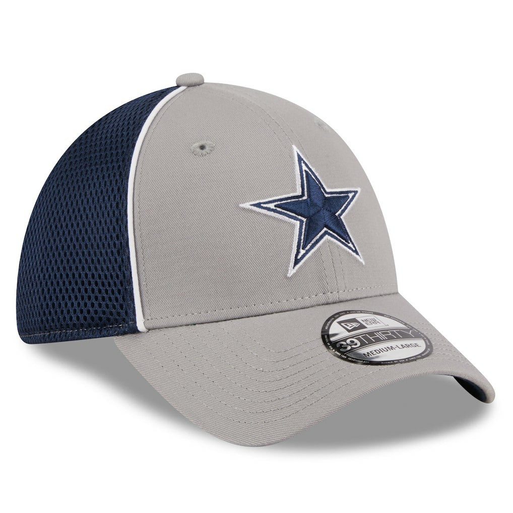 Dallas Cowboys New Era Pipe 39THIRTY Flex Hat Gray | NFL