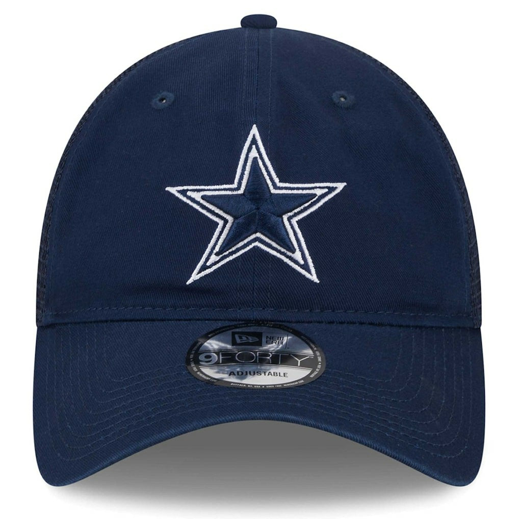 Dallas Cowboys New Era Distinct 9TWENTY Adjustable Hat Navy | NFL