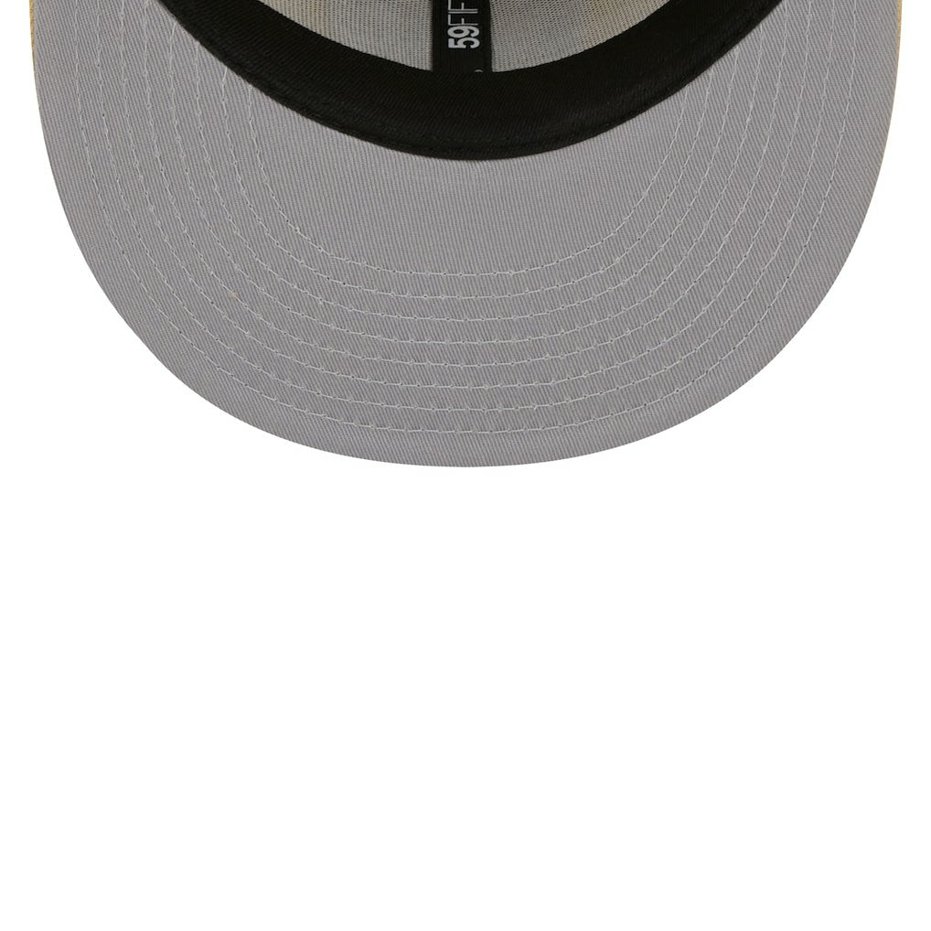 Las Vegas Raiders New Era Raffia Front 59FIFTY Fitted Hat Khaki | NFL