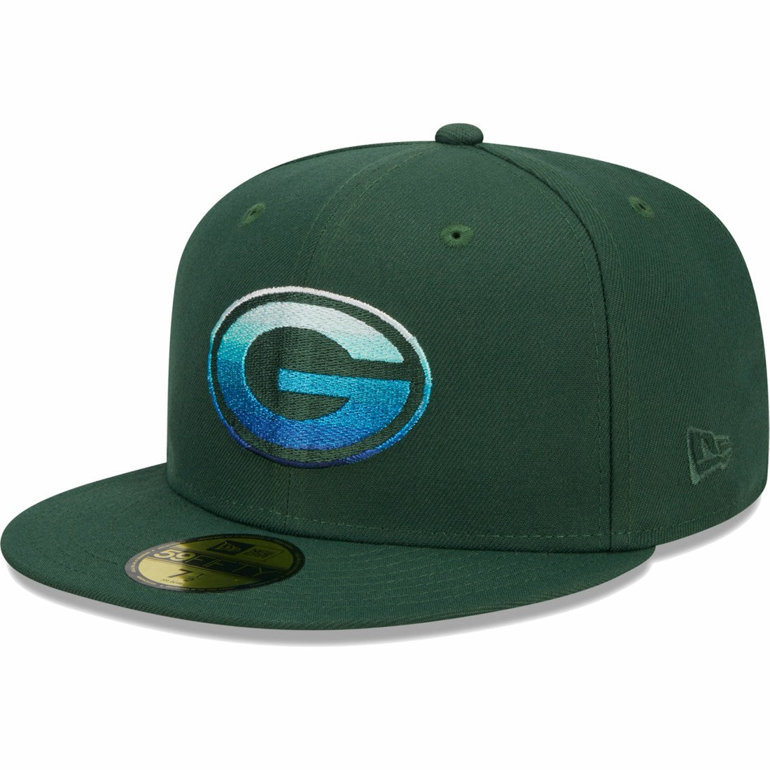 Green Bay Packers New Era Gradient 59FIFTY Fitted Hat Green | NFL