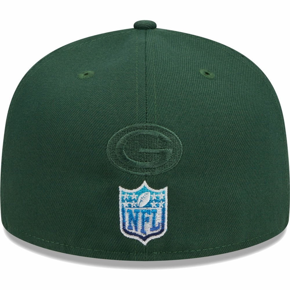 Green Bay Packers New Era Gradient 59FIFTY Fitted Hat Green | NFL