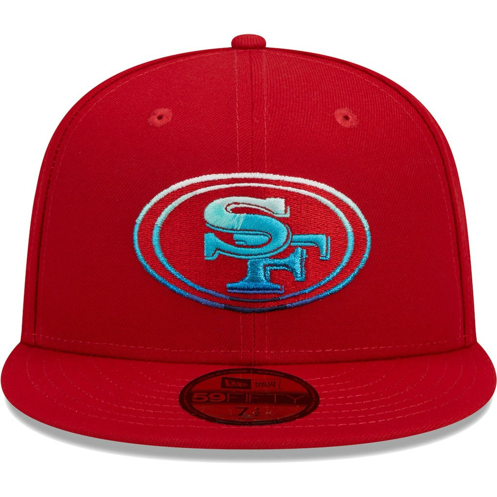 San Francisco 49ers New Era Gradient 59FIFTY Fitted Hat Scarlet | NFL