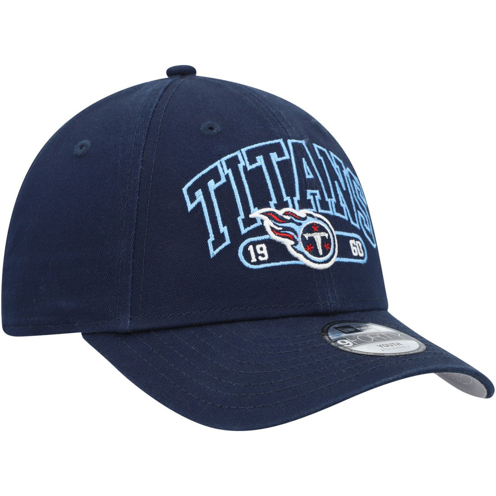 Tennessee Titans New Era Youth Outline 9FORTY Adjustable Hat Navy | NFL