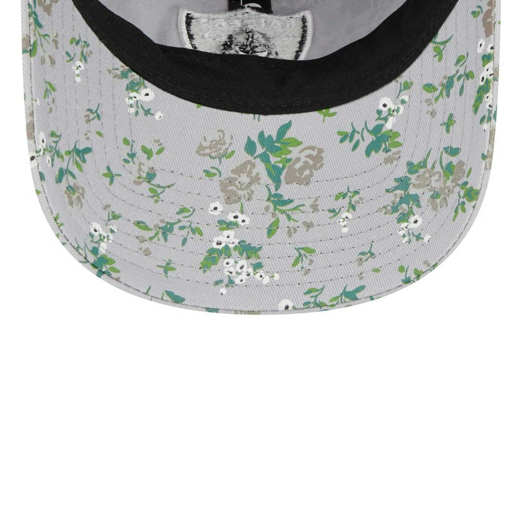 Las Vegas Raiders New Era Girls Youth Bouquet 9TWENTY Adjustable Hat Gray | NFL